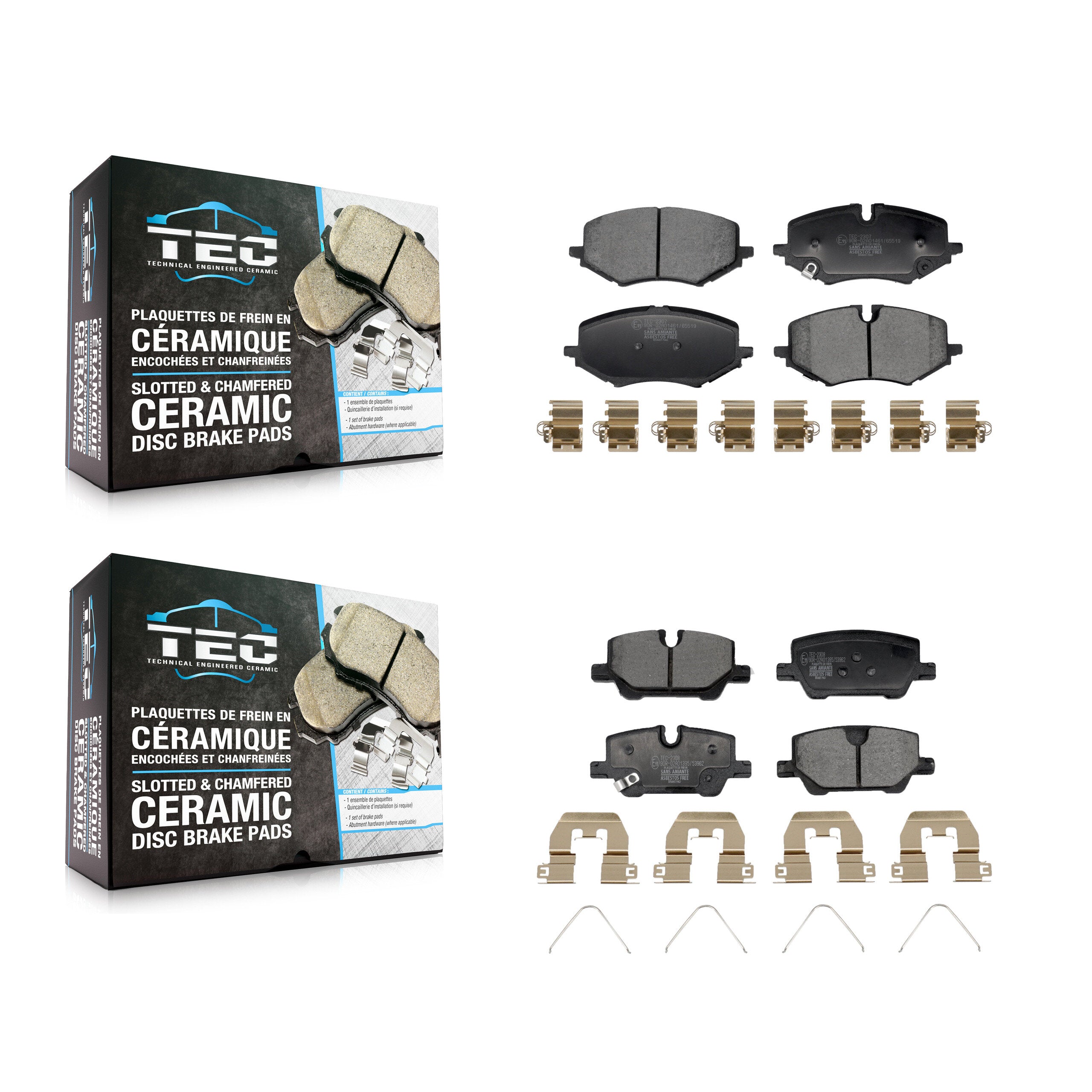 Front Rear Ceramic Brake Pads Kit For Chevrolet Trailblazer Buick Encore GX