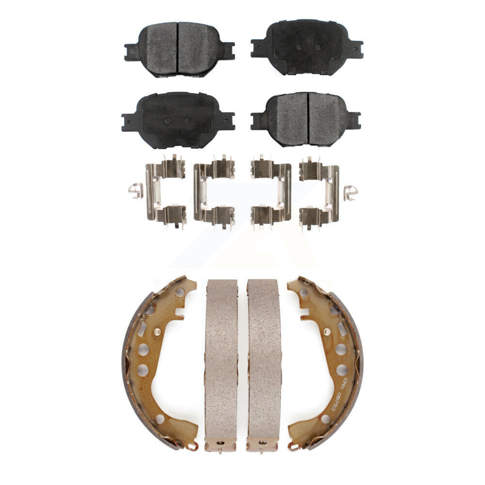 Front Rear Ceramic Brake Pads And Drum Shoes Kit For Toyota Celica KTN-100153