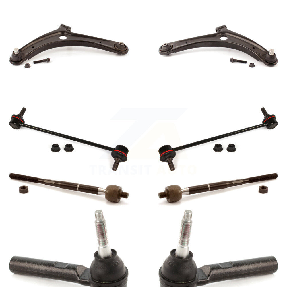 Front Control Arm Ball Joint Tie Rod End Link Kit (8Pc) For Jeep Patriot Compass