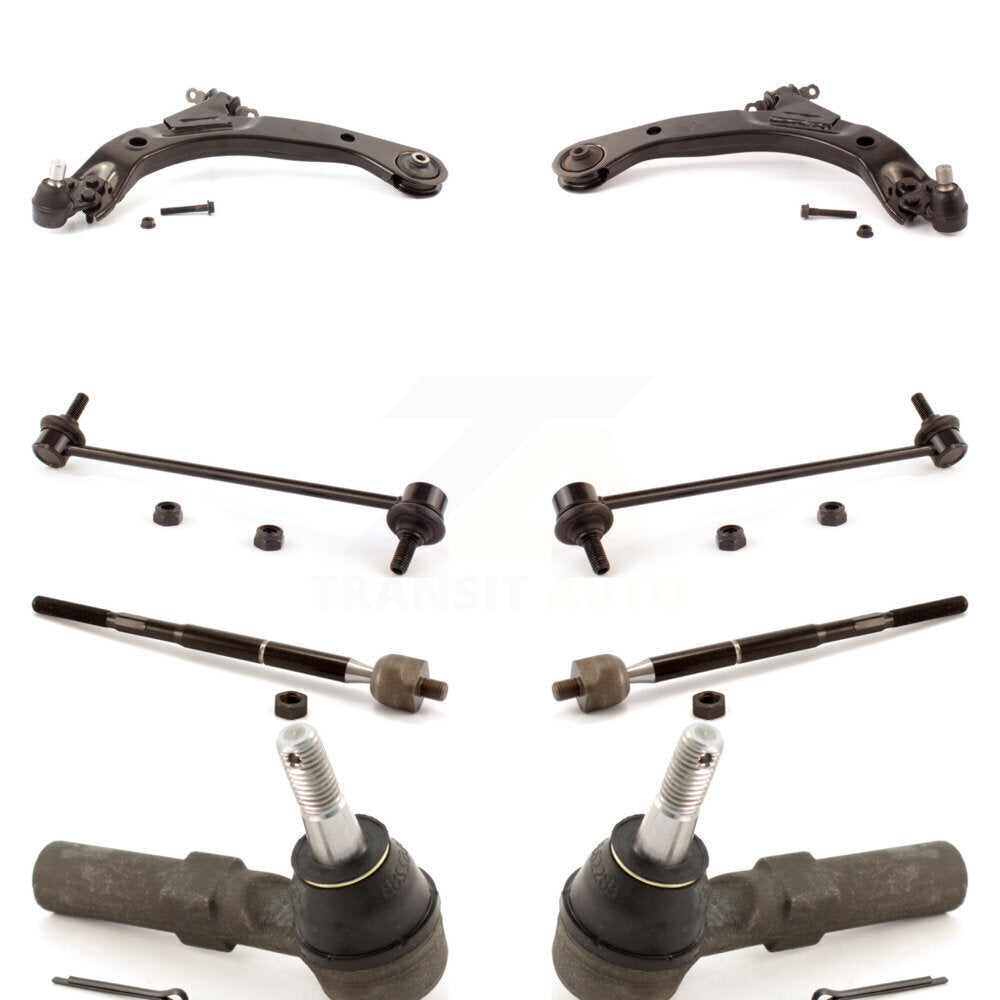 Front Control Arm Ball Joint Assembly Tie Rod End Link Kit (8Pc) For Saturn Ion
