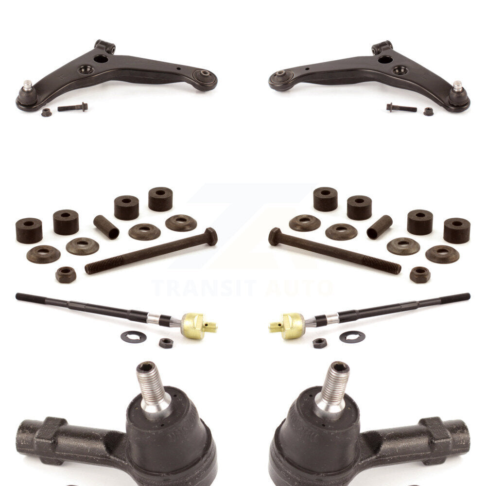 Front Control Arm & Ball Joint Tie Rod End Link Kit (8Pc) For Mitsubishi Lancer