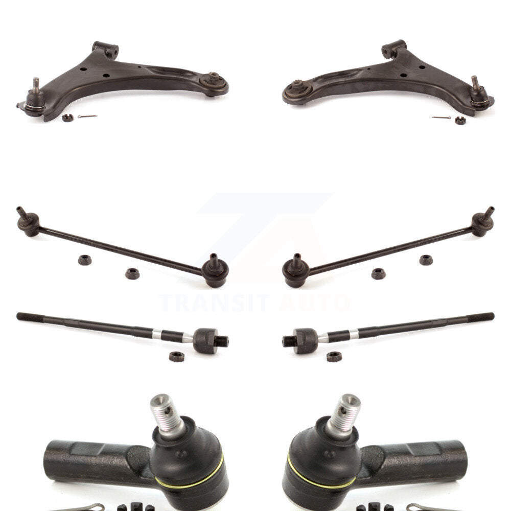 Front Arm & Ball Joint Tie Rod End Link Kit (8Pc) For 06-13 Suzuki Grand Vitara