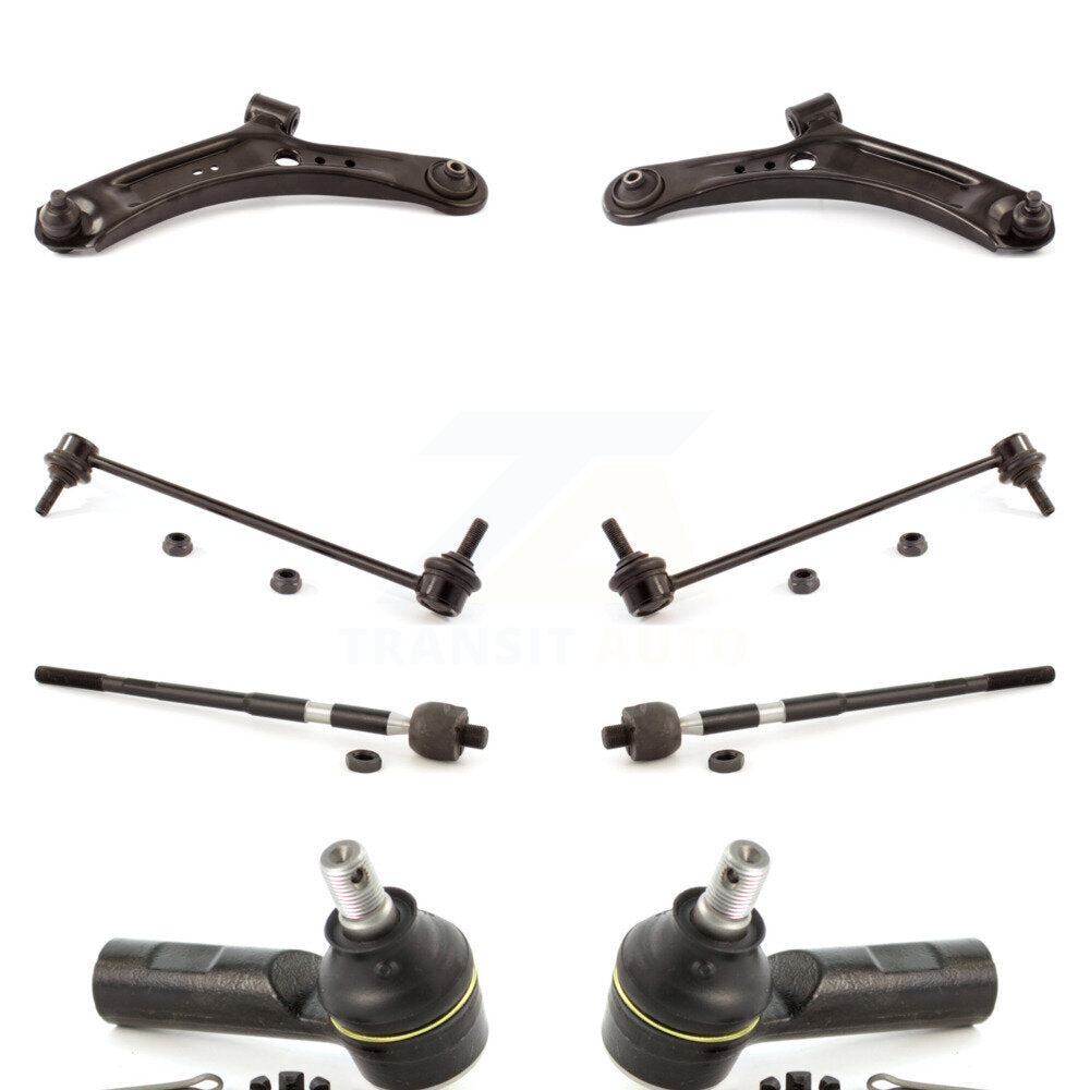Front Control Arm Ball Joint Tie Rod End Link Kit (8Pc) For Suzuki SX4 Crossover