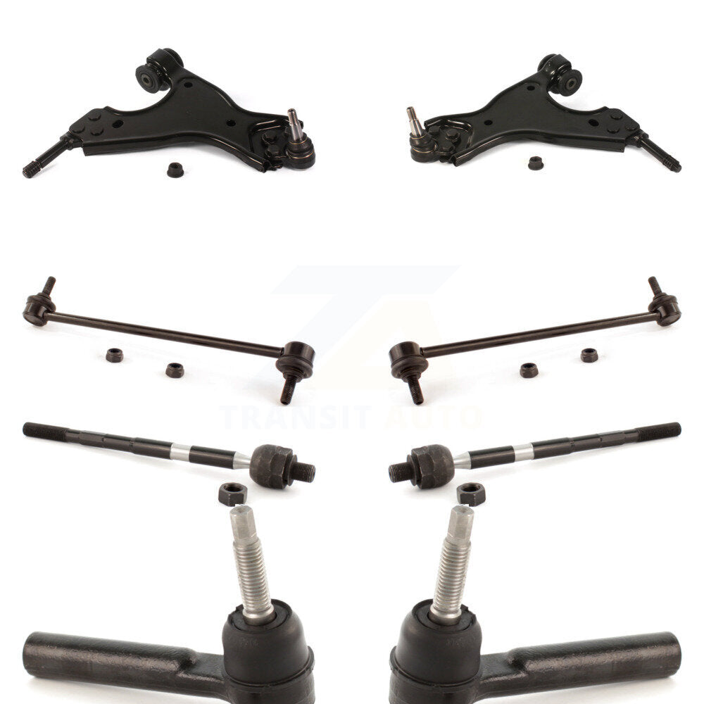 Front Control Arm And Ball Joint Tie Rod End Link Kit (8Pc) For GMC Acadia Buick