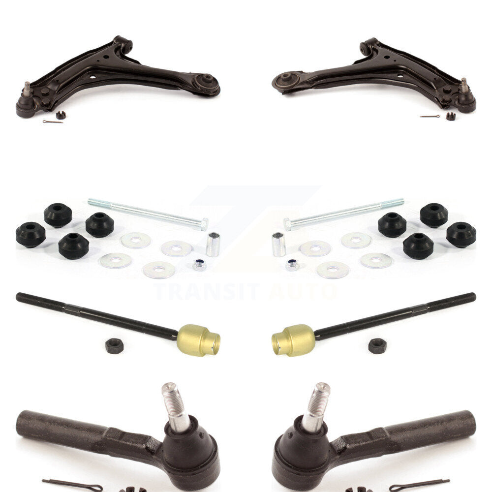 Front Control Arm And Ball Joint Tie Rod End Link Kit (8Pc) For Pontiac Grand Am
