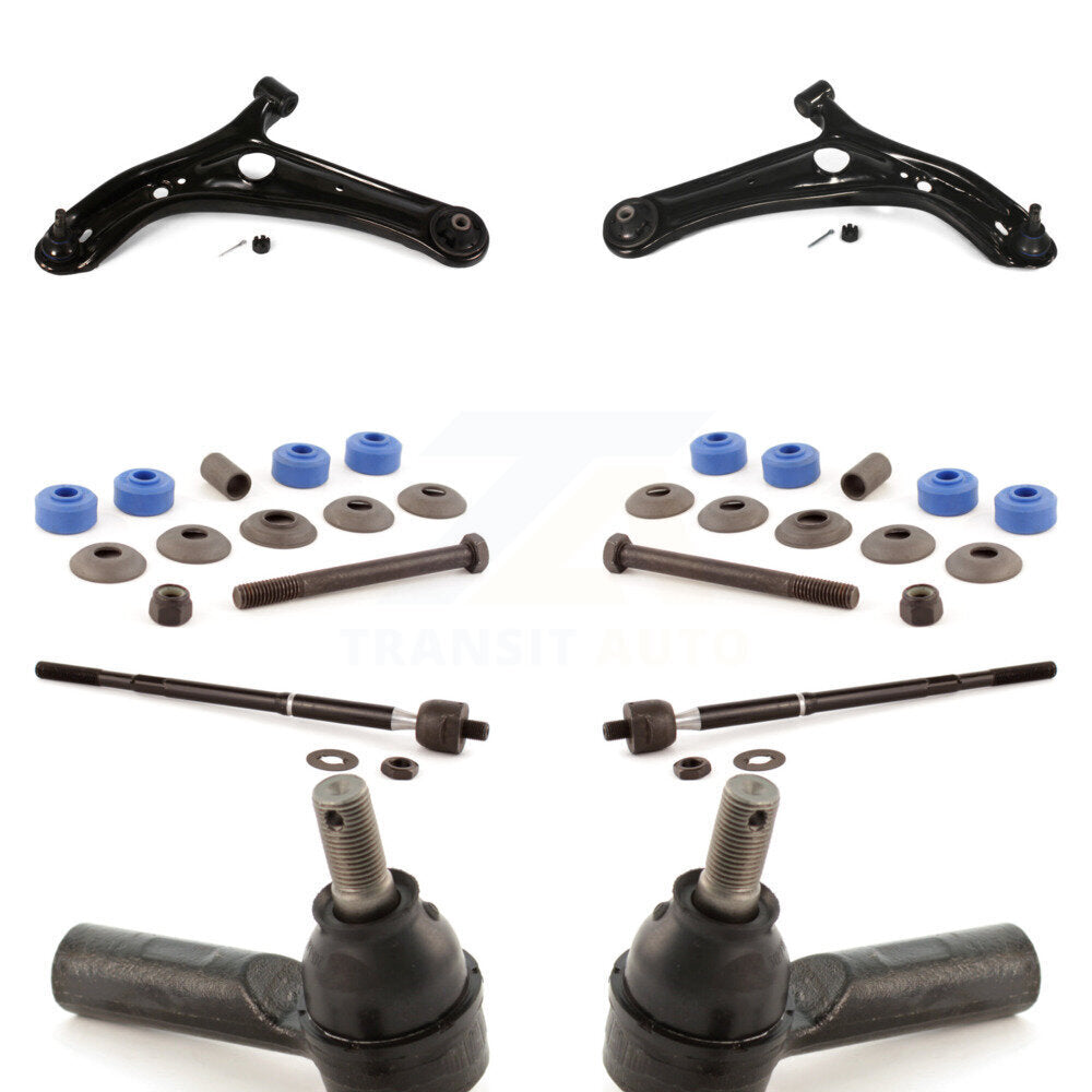 Front Control Arm Ball Joint Assembly Tie Rod End Link Kit (8Pc) For Toyota Echo
