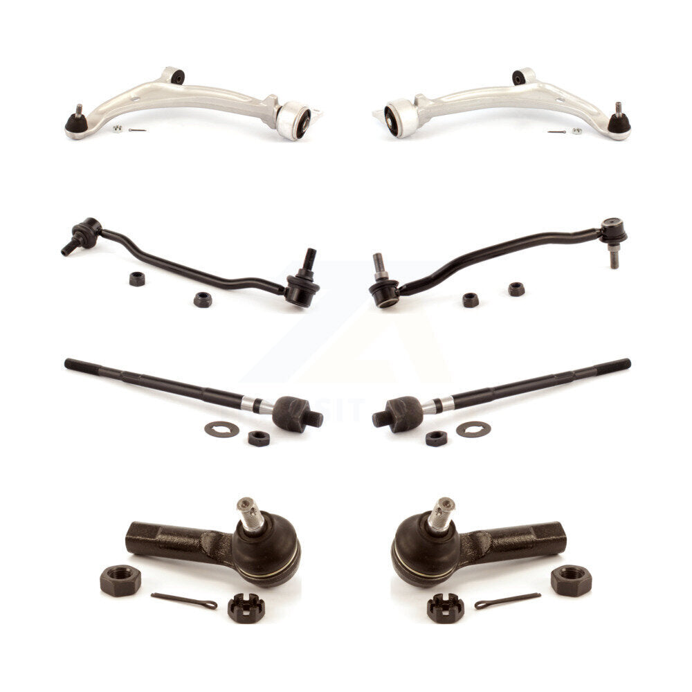 Front Control Arm Ball Joint Tie Rod End Link Kit (8Pc) For Nissan Altima Maxima