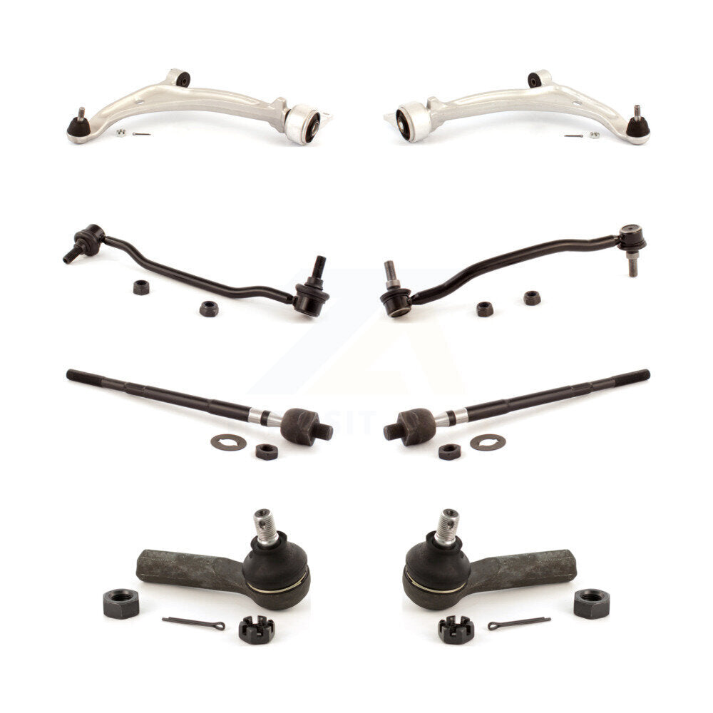 Front Control Arm Ball Joint Tie Rod End Link Kit (8Pc) For 05-06 Nissan Altima