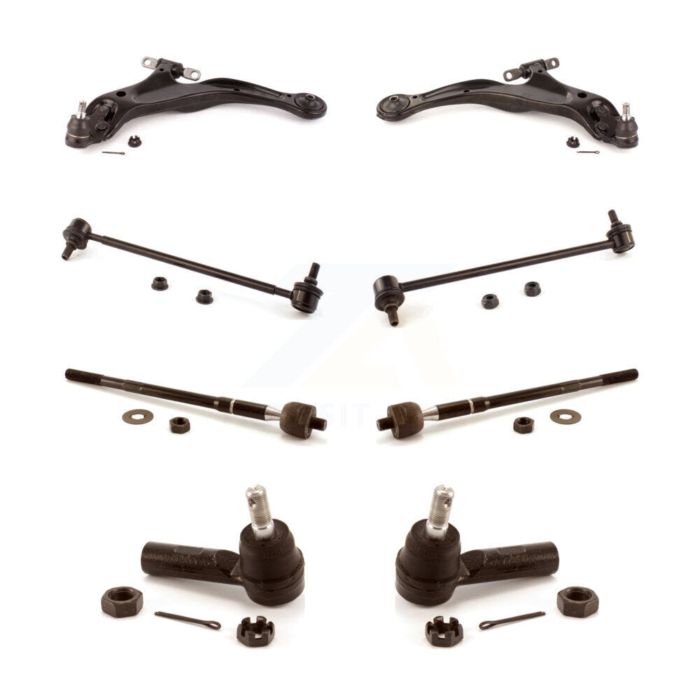 Front Control Arm Ball Joint Tie Rod End Link Kit (8Pc) For Toyota Solara Avalon