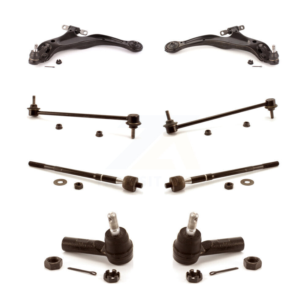 Front Control Arm Ball Joint Tie Rod End Link Kit (8Pc) For 98-02 Toyota Sienna