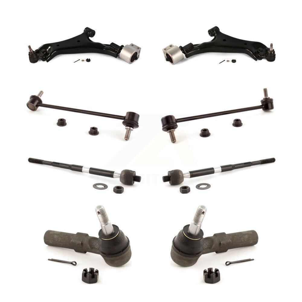 Front Control Arm Ball Joint Tie Rod End Link Kit (8Pc) For 2008-2010 Saturn Vue