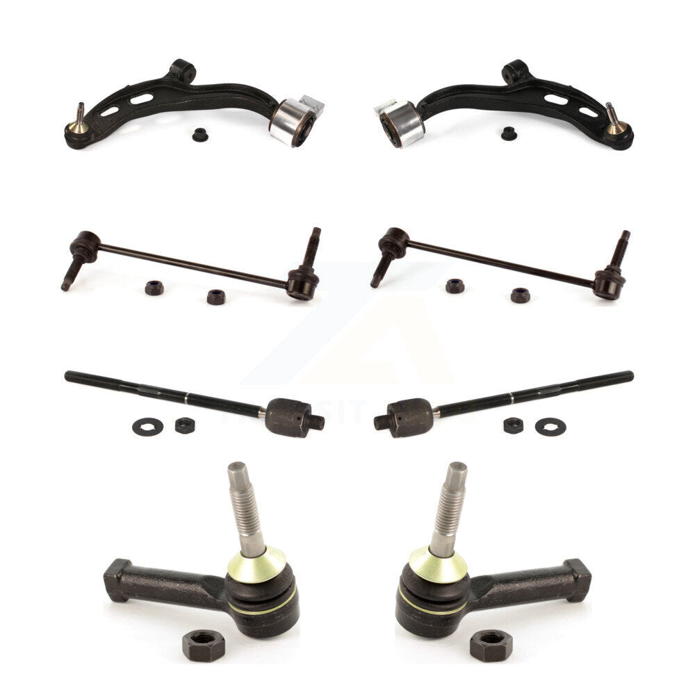Front Control Arm & Ball Joint Tie Rod End Link Kit (8Pc) For Ford Flex Lincoln