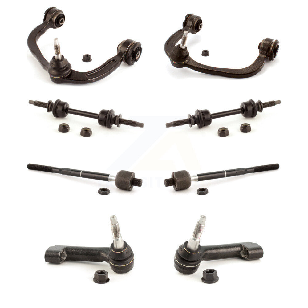 Front Control Arm Ball Joint Assembly Tie Rod End Link Kit (8Pc) For Ford F-150