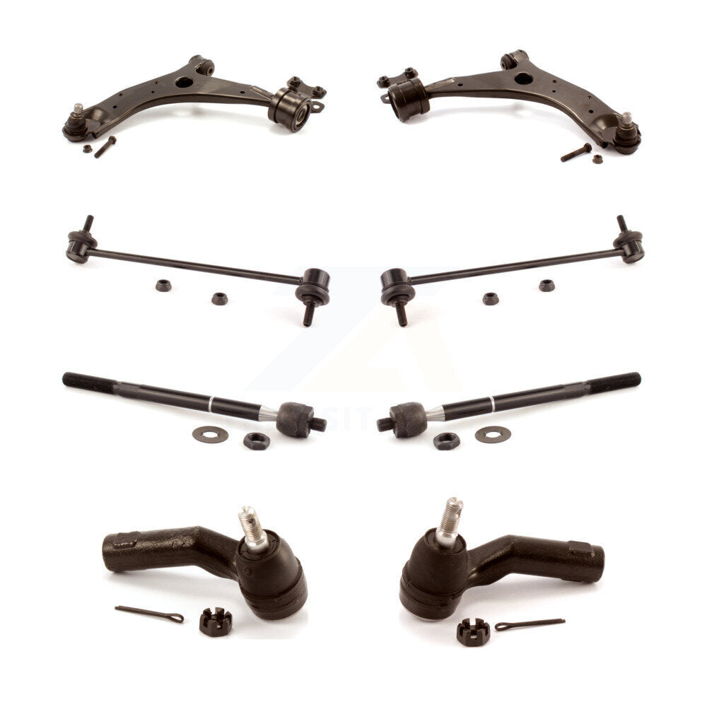 Front Control Arm And Ball Joint Tie Rod End Link Kit (8Pc) For Mazda 3 5 Sport