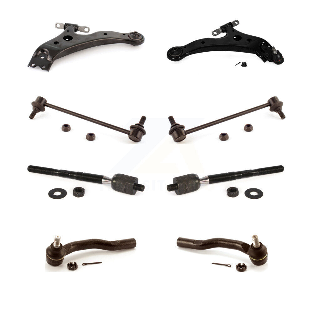 Front Control Arm Ball Joint Tie Rod End Link Kit (8Pc) For Toyota Camry Solara
