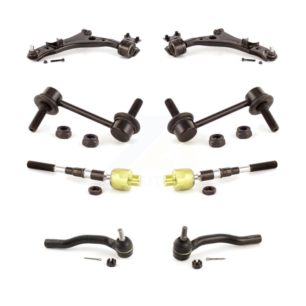 Front Control Arm & Ball Joint Tie Rod End Link Kit (8Pc) For Ford Edge Lincoln