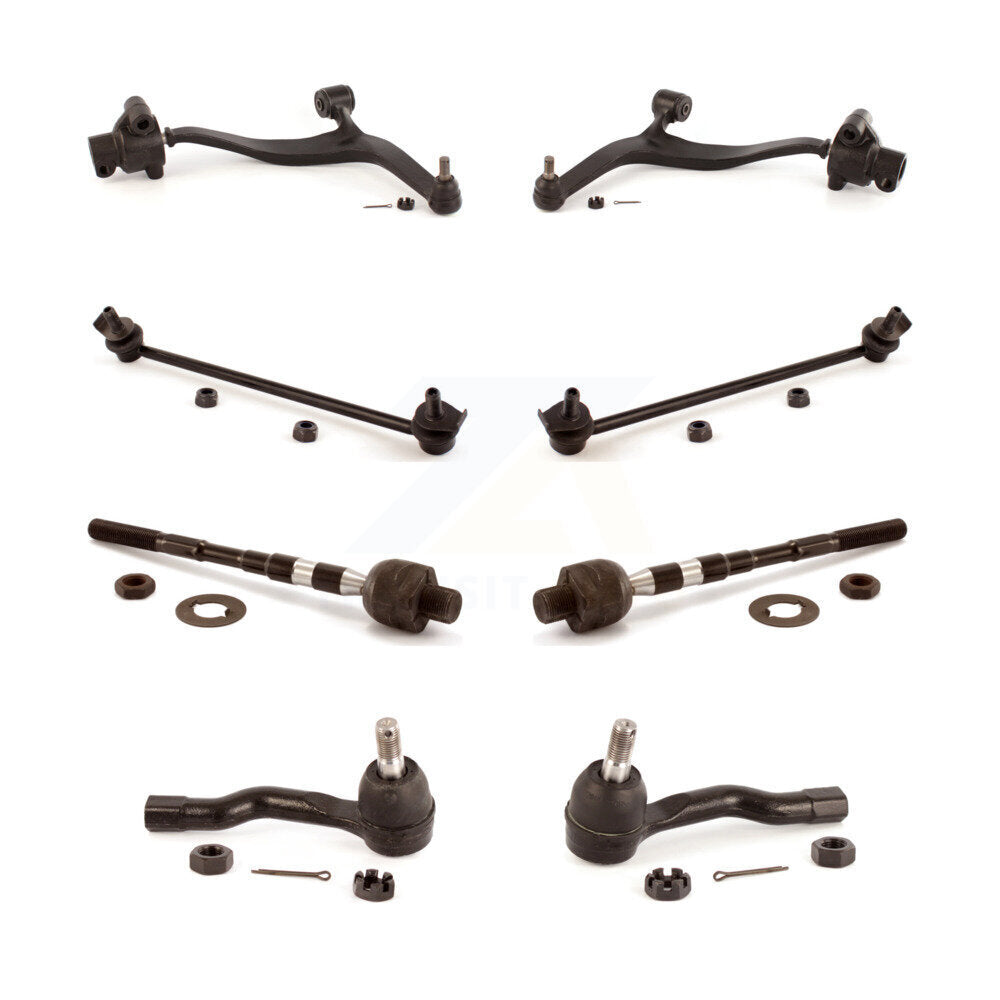 Front Control Arm & Ball Joint Tie Rod End Link Kit (8Pc) For INFINITI FX35 FX45