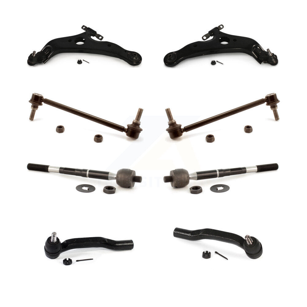 Front Control Arm Ball Joint Tie Rod End Link Kit (8Pc) For 04-10 Toyota Sienna