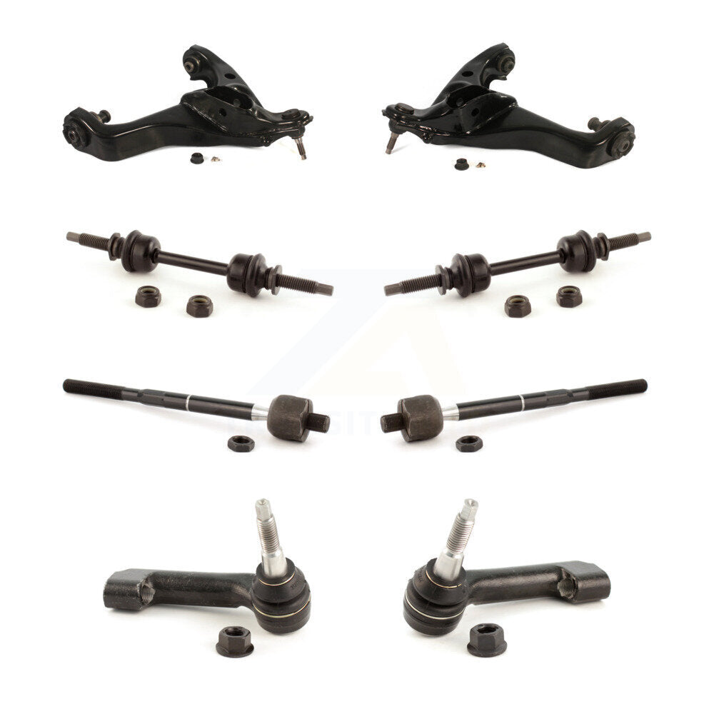 Front Control Arm Ball Joint Assembly Tie Rod End Link Kit (8Pc) For Ford F-150