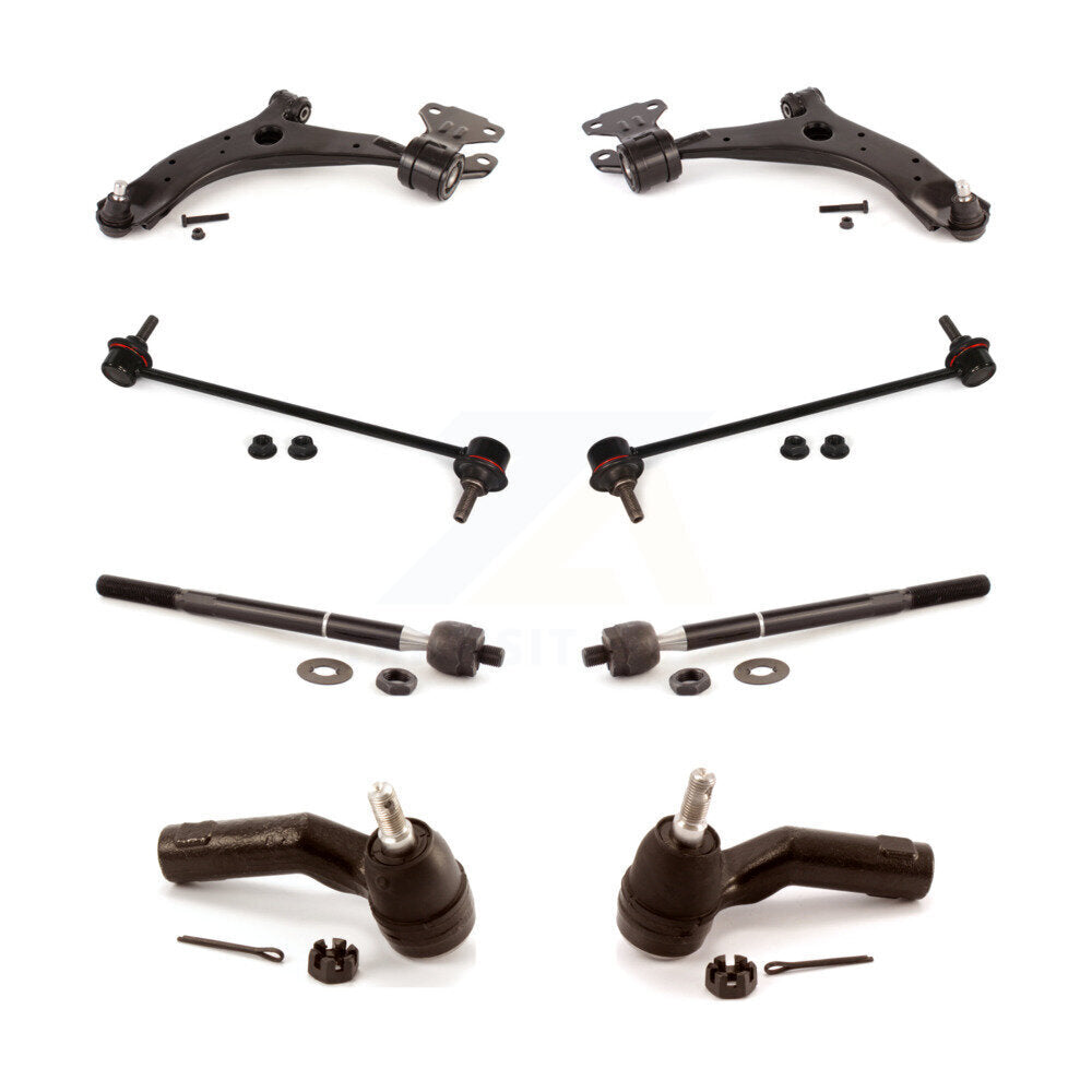 Front Control Arm And Ball Joint Tie Rod End Link Kit (8Pc) For Mazda 3 Sport