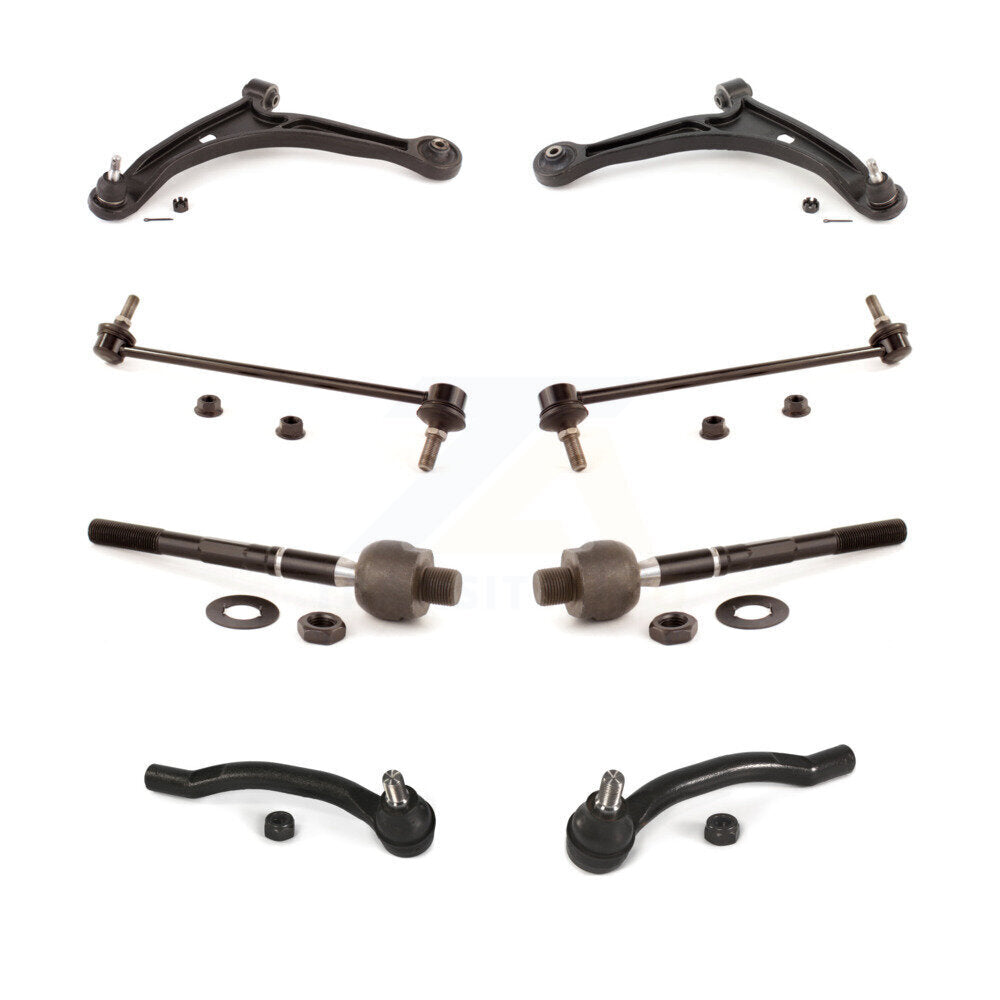 Front Control Arm & Ball Joint Tie Rod End Link Kit (8Pc) For Honda Pilot Acura