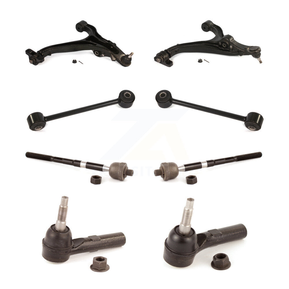 Front Control Arm Ball Joint Tie Rod End Link Kit (8Pc) For Jeep Grand Cherokee