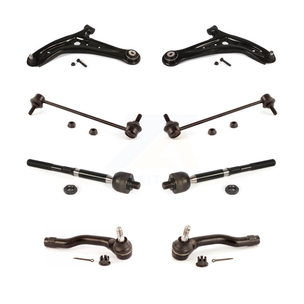 Front Control Arm & Ball Joint Tie Rod End Link Kit (8Pc) For 2011-2014 Mazda 2