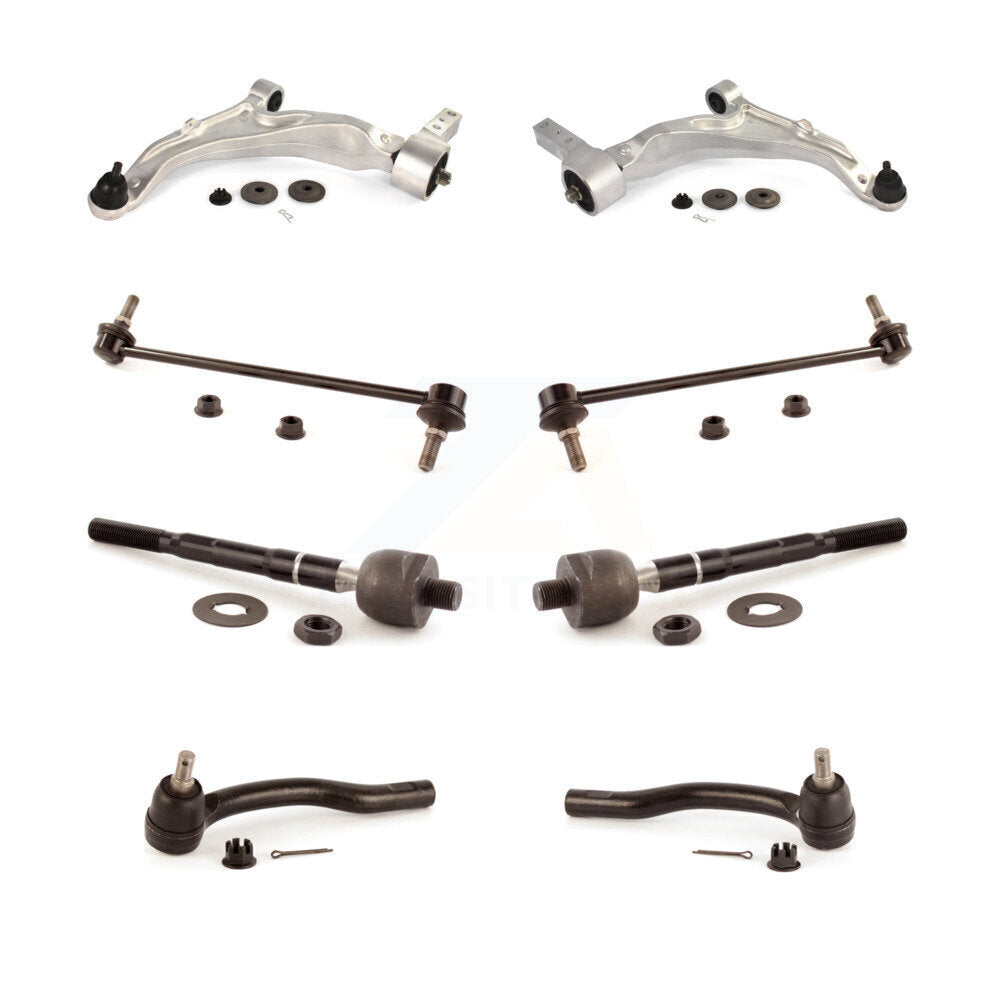 Front Control Arm Ball Joint Tie Rod End Link Kit (8Pc) For 2007-2013 Acura MDX