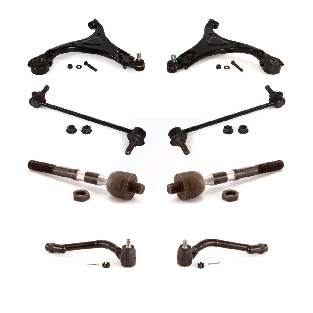 Front Control Arm And Ball Joint Tie Rod End Link Kit (8Pc) For Hyundai Sonata