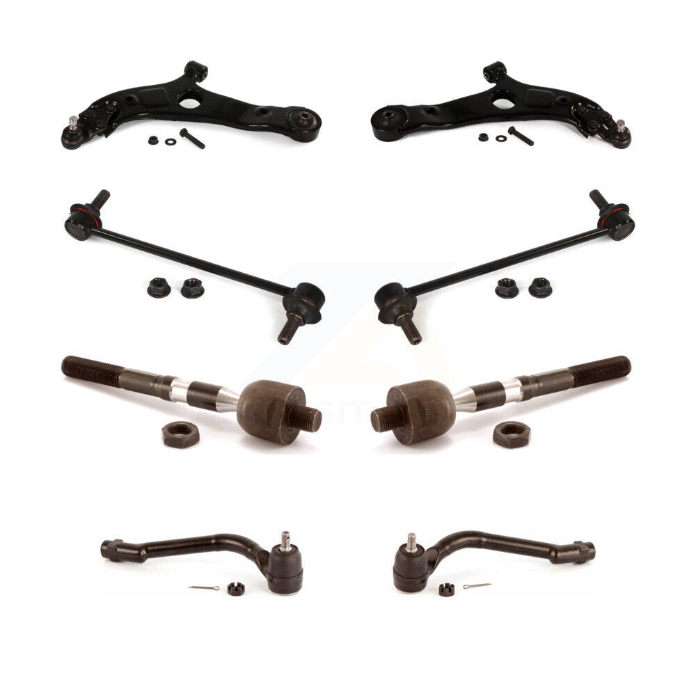 Front Control Arm & Ball Joint Tie Rod End Link Kit (8Pc) For Kia Optima Hyundai