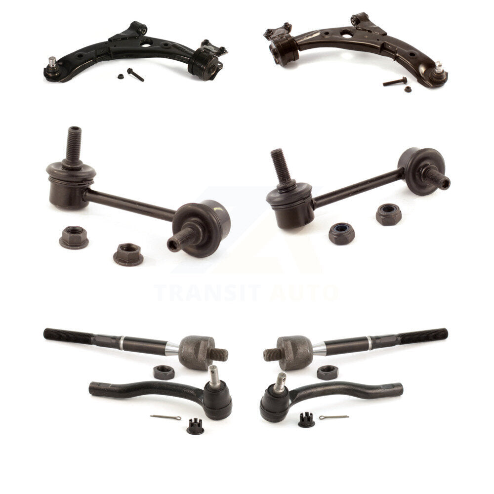 Front Control Arm Ball Joint Tie Rod End Link Kit (8Pc) For 2007-2012 Mazda CX-7