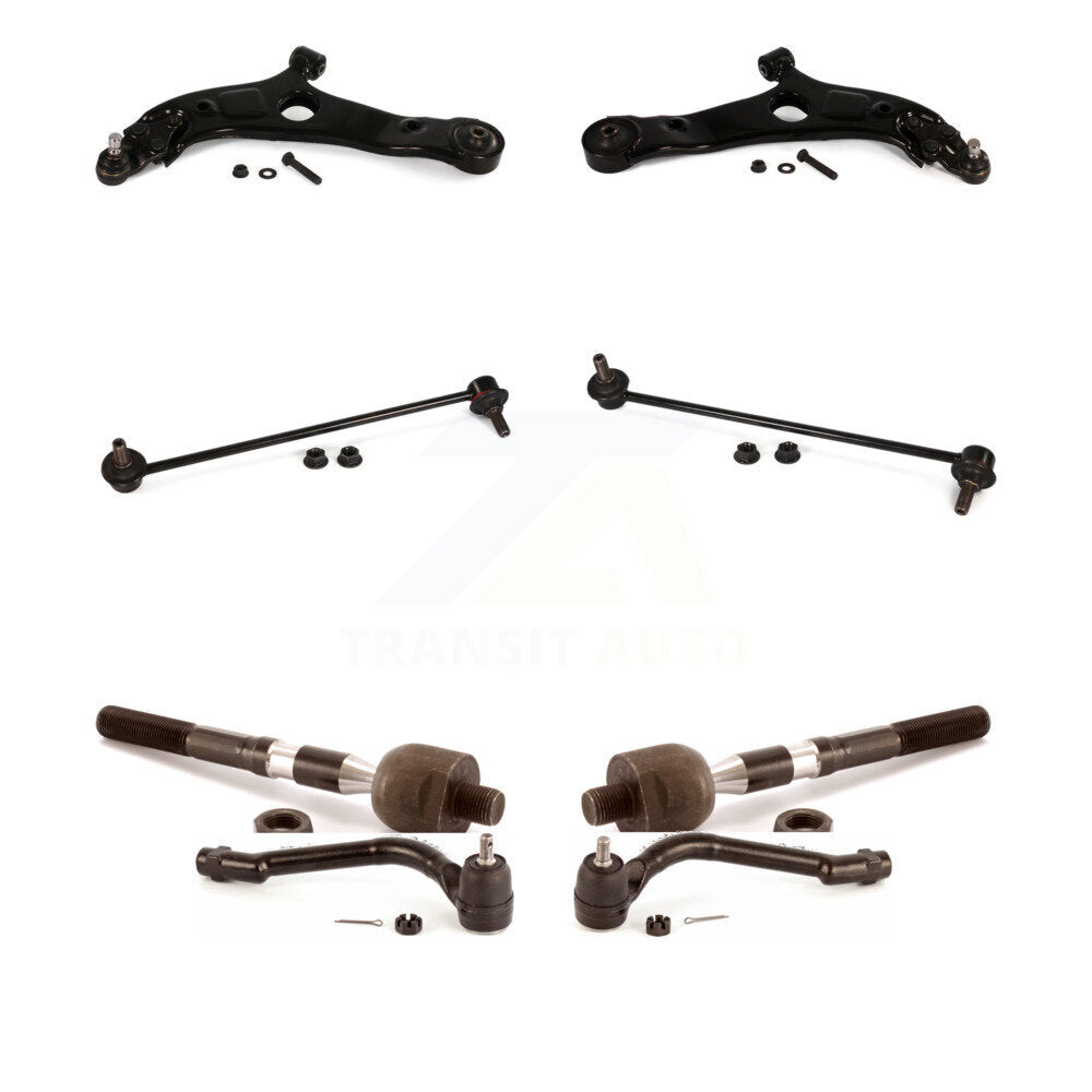 Front Control Arm Ball Joint Assembly Tie Rod End Link Kit (8Pc) For Kia Optima