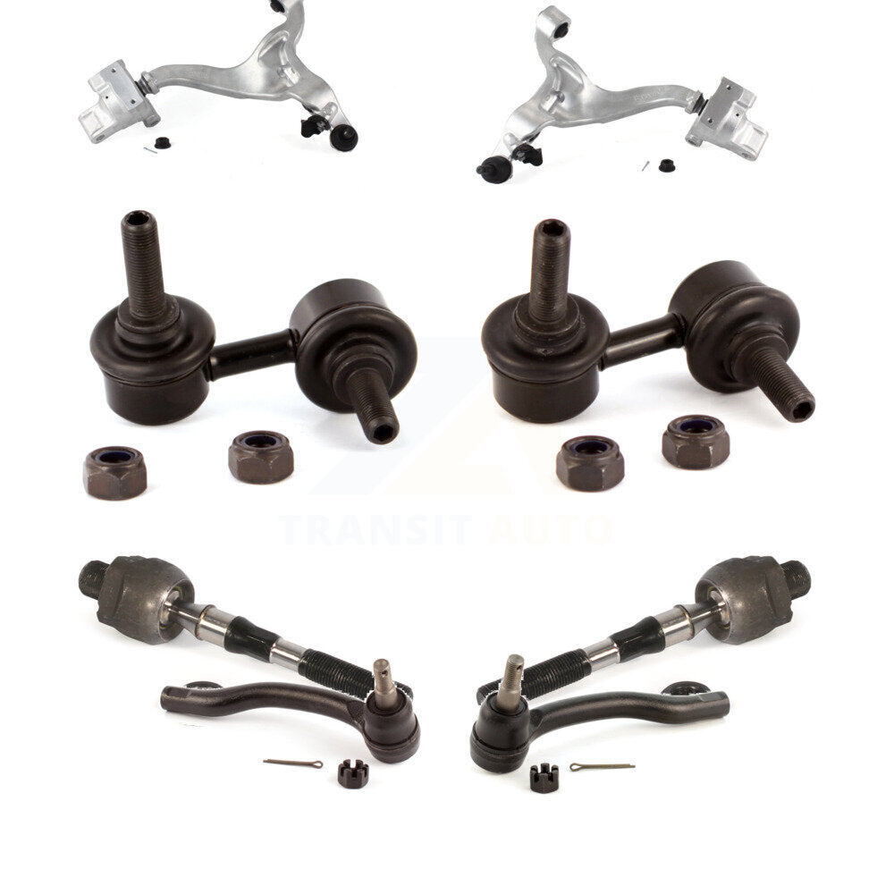 Front Control Arm And Ball Joint Tie Rod End Link Kit (8Pc) For INFINITI G37 G35