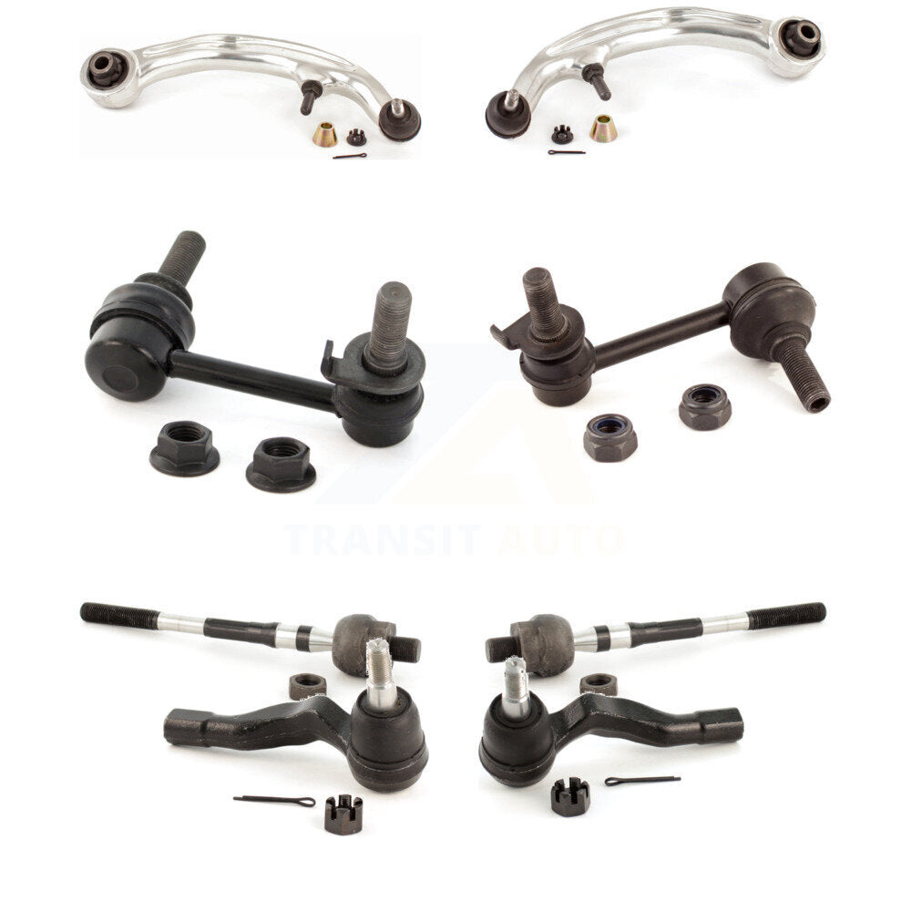 Front Control Arm Ball Joint Tie Rod End Link Kit (8Pc) For INFINITI G35 Nissan