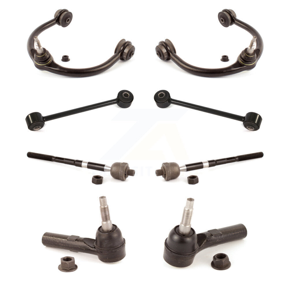 Front Control Arm Ball Joint Tie Rod End Link Kit (8Pc) For Jeep Grand Cherokee