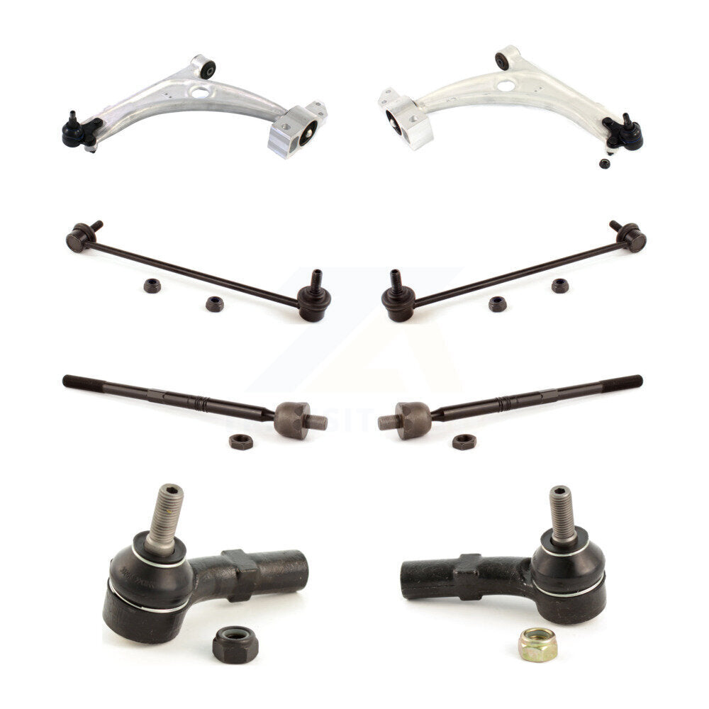 Front Arm Ball Joint Tie Rod End Link Kit (8Pc) For 2006-2010 Volkswagen Passat