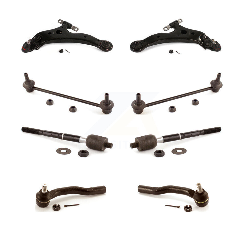 Front Control Arm And Ball Joint Tie Rod End Bar Link Kit (8Pc) For Toyota Camry