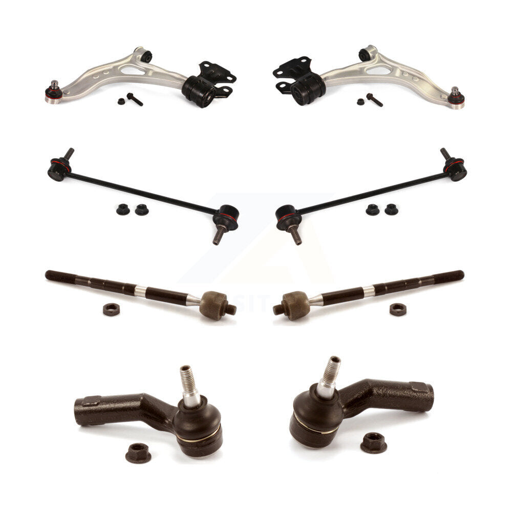 Front Control Arm And Ball Joint Tie Rod End Link Kit (8Pc) For Ford Focus C-Max