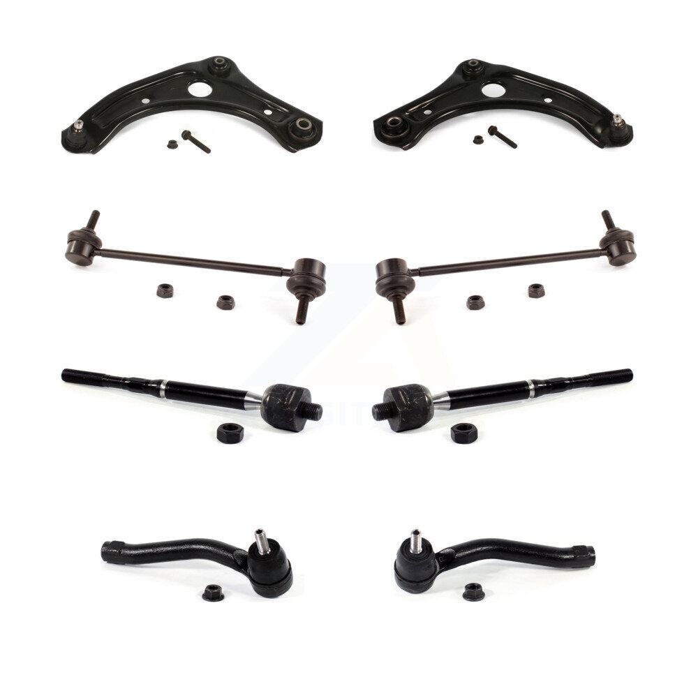 Front Control Arm & Ball Joint Tie Rod End Link Kit (8Pc) For Nissan Micra Versa