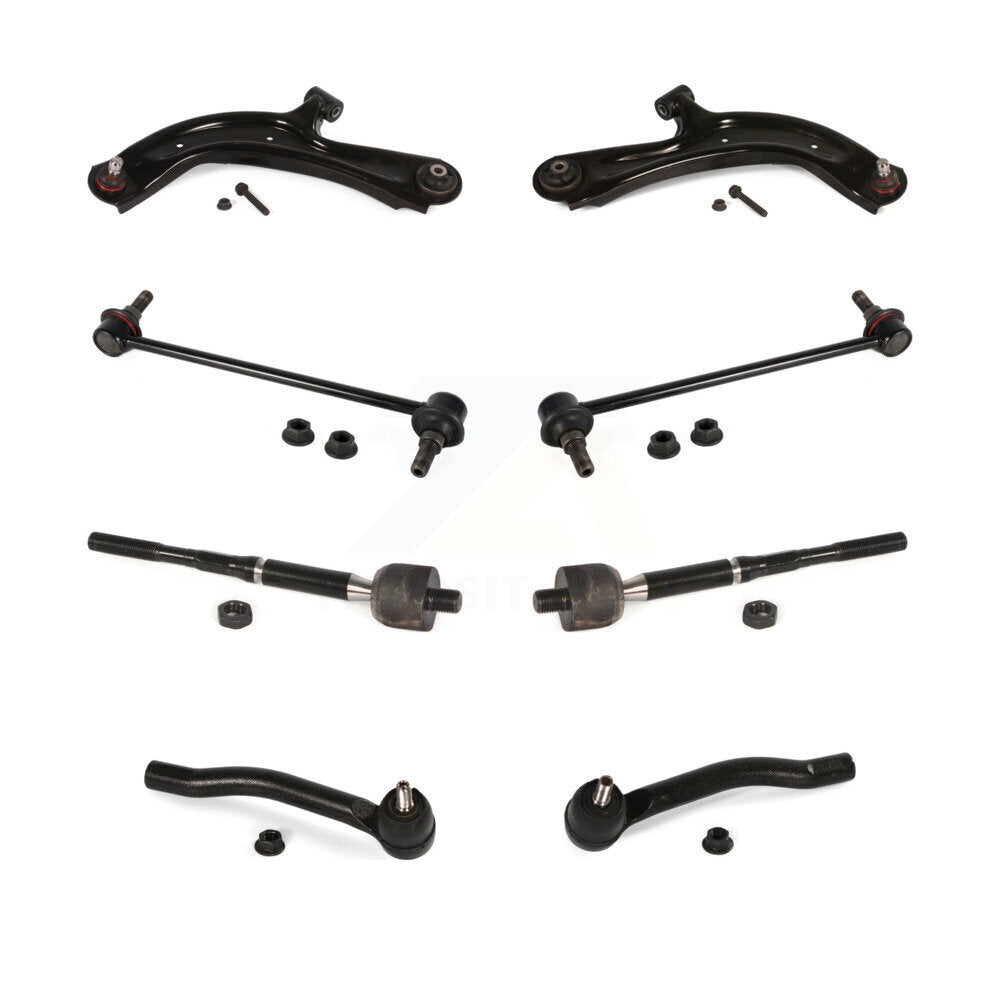 Front Control Arm Ball Joint Tie Rod End Link Kit (8Pc) For Nissan Sentra NV200