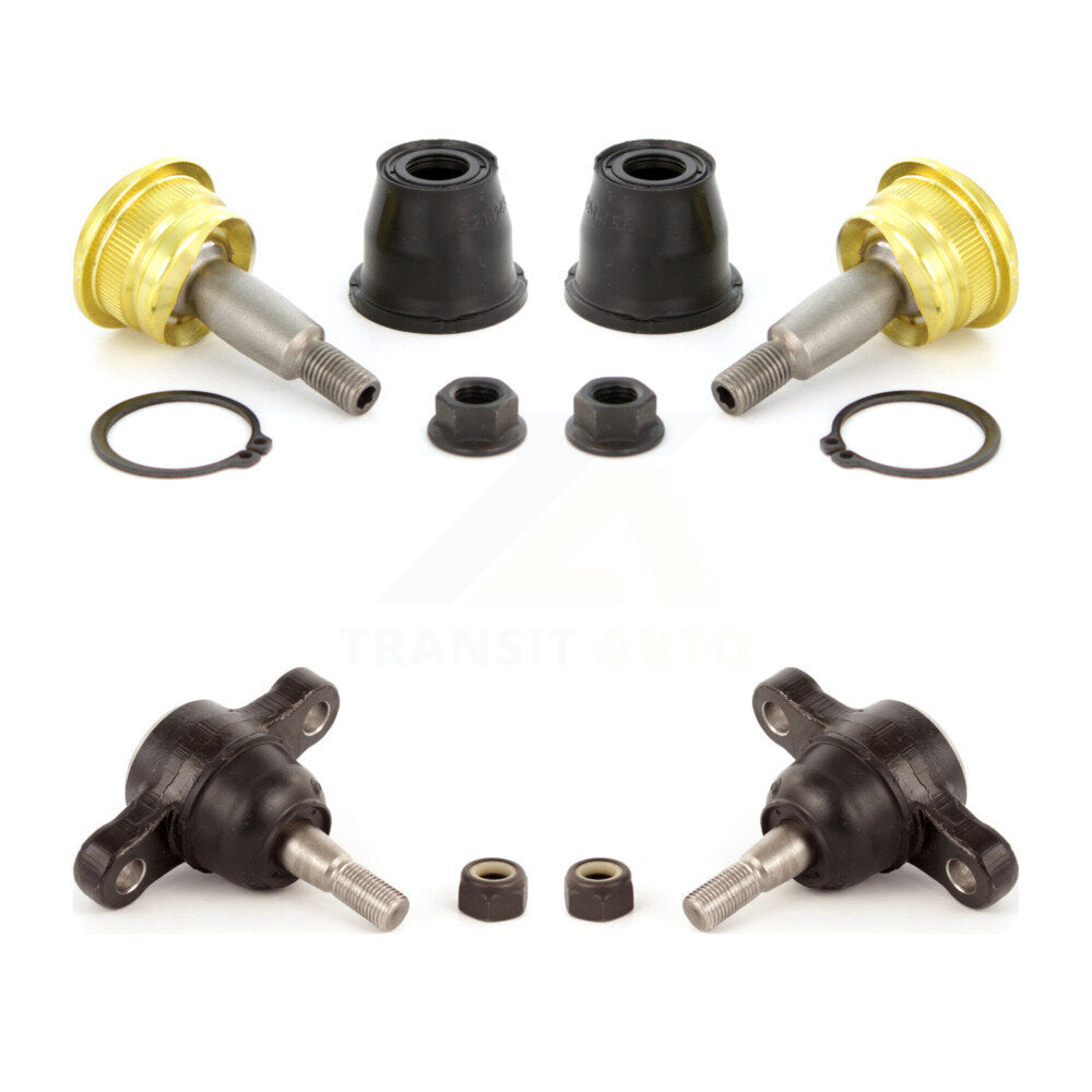 Front Lower & Upper Ball Joints Kit For Hyundai Sonata Azera Kia Amanti