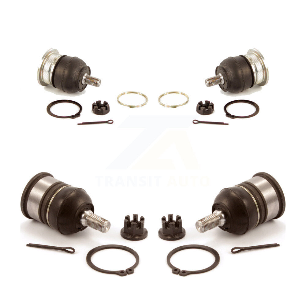 Front Lower & Upper Suspension Ball Joints Kit For Honda Civic Acura Integra CRX