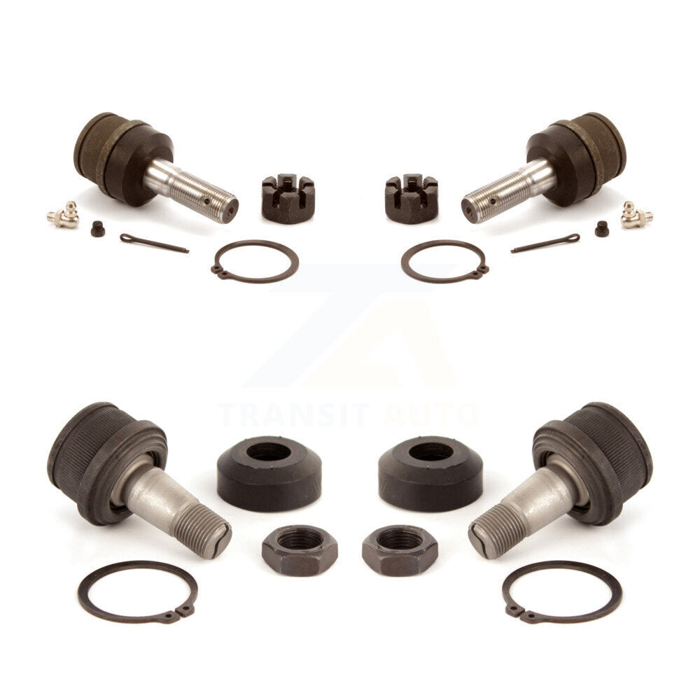 Front Lower & Upper Suspension Ball Joints Kit For Ford F-150 F-250 Bronco F-350