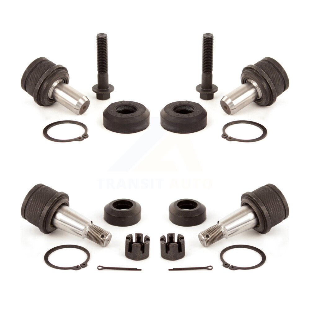 Front Lower & Upper Ball Joints Kit For Ford E-350 Super Duty E-250 E-450 E-150