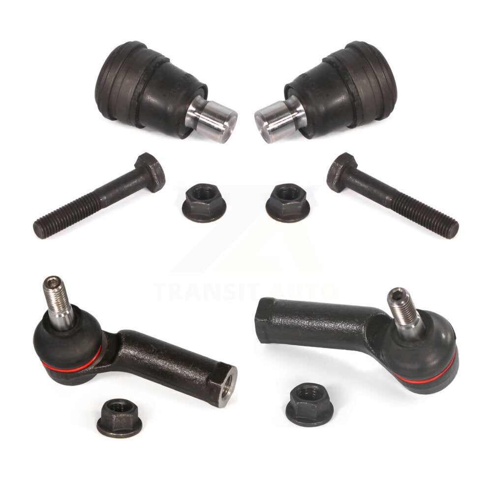 Front Suspension Ball Joint And Tie Rod End Kit For 2011-2019 Ford Fiesta
