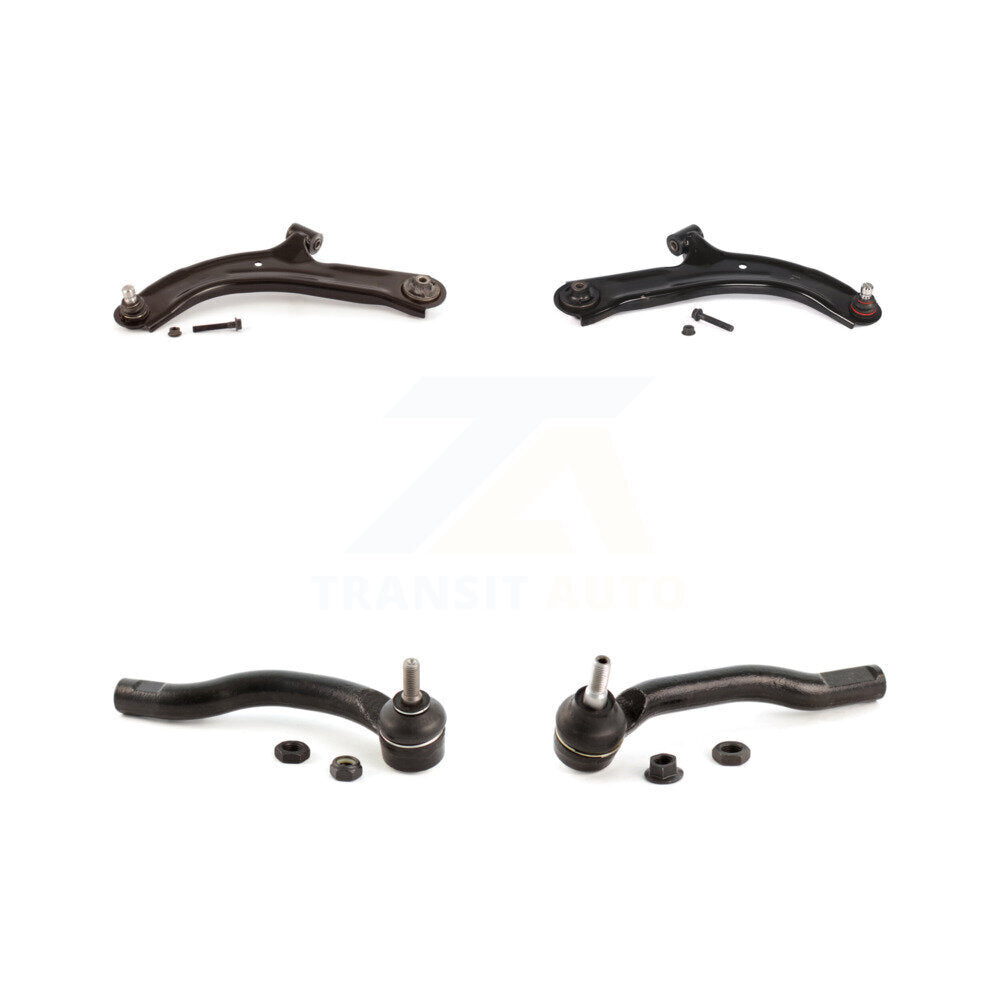 Front Suspension Control Arm Assembly And Tie Rod End Kit For Nissan Versa Cube