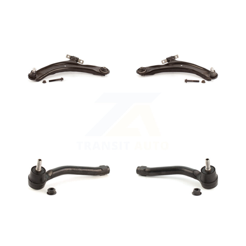 Front Suspension Control Arm Assembly & Tie Rod End Kit For Nissan Rogue Select