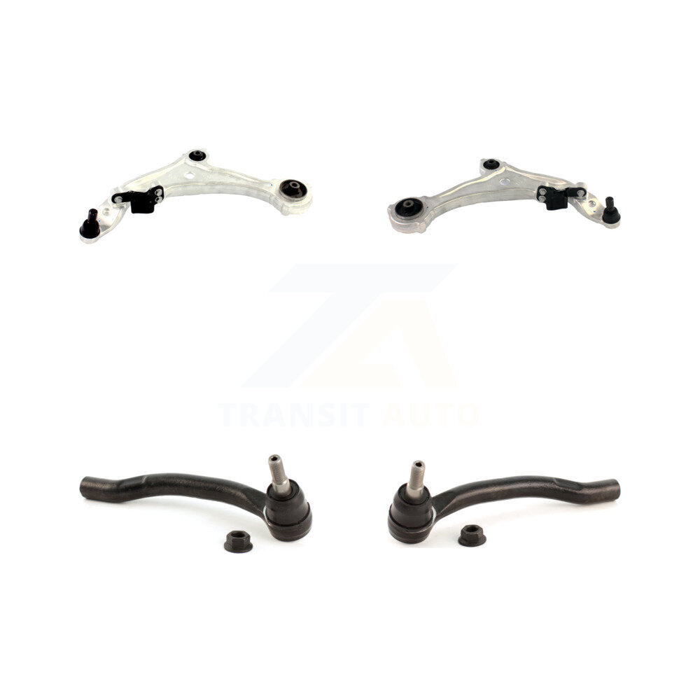 Front Suspension Control Arm Assembly & Tie Rod End Kit For 09-14 Nissan Murano