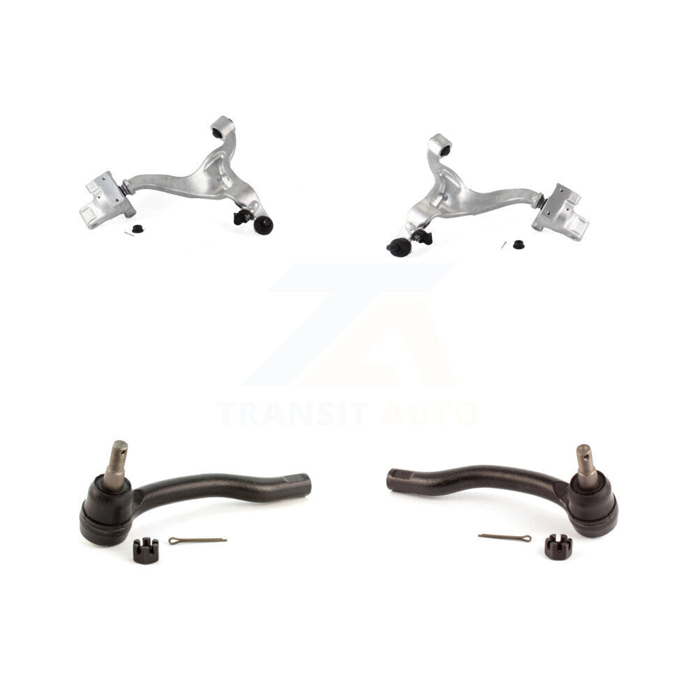 Front Suspension Control Arm Assembly & Tie Rod End Kit For INFINITI G37 G35 G25