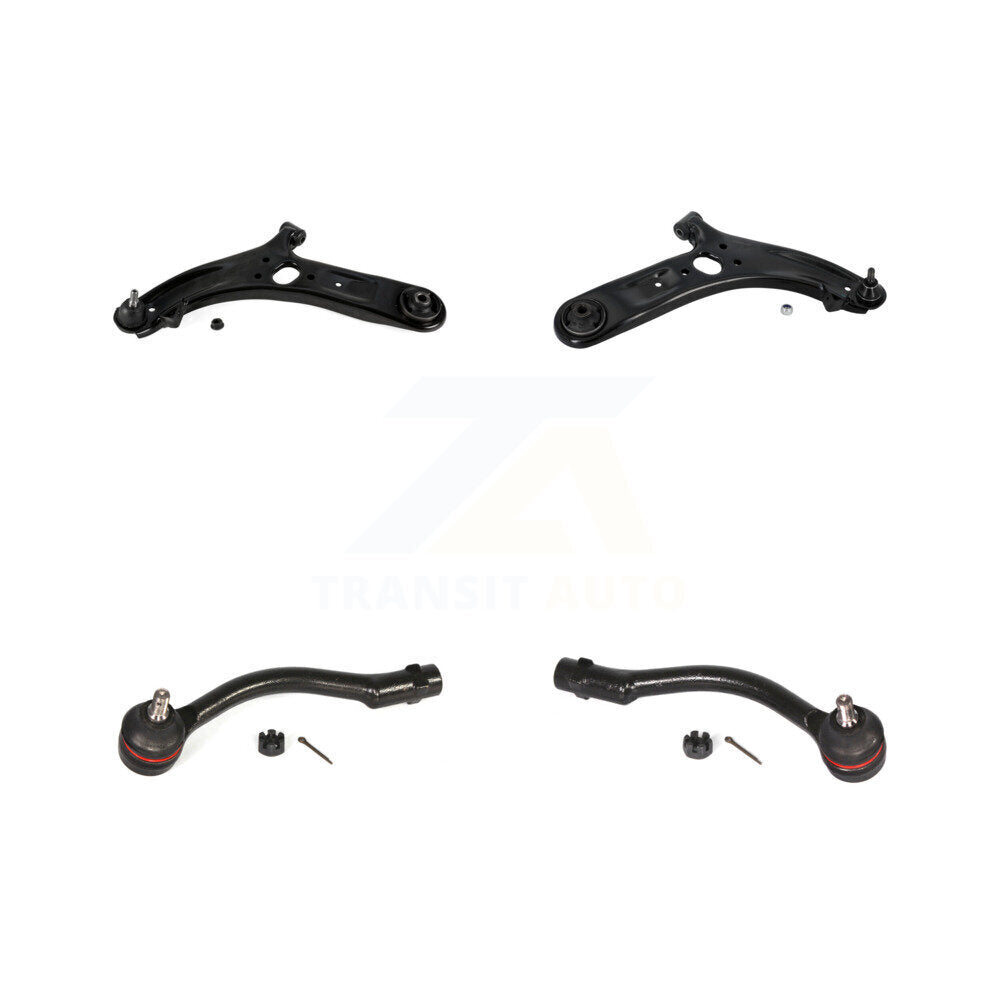 Front Suspension Control Arm And Tie Rod End Kit For 2012-2017 Hyundai Accent
